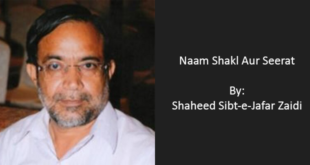 Naam Shakl Aur Seerat - Sibt-e-Jafar Zaidi