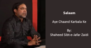 Aye Chaand Karbala Ke - Sibt-e-Jafar